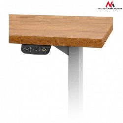 Elektrický stůl Maclean, výškově nastavitelný, bez desky stolu, šedá barva pro práci vestoje i vsedě