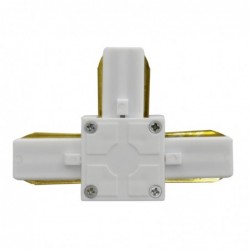 Konektor pro jednofázové lišty, tvar t bílá 230v