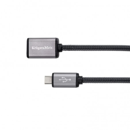 KM0332 USB-micro USB kabel zásuvka-zástrčka 1,0m Kruger & Matz