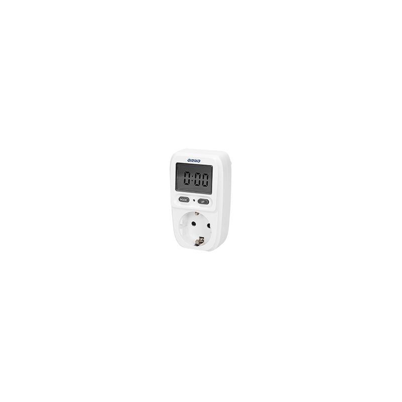 Wattmetr, energetická kalkulačka s LCD displejem, verze schuko