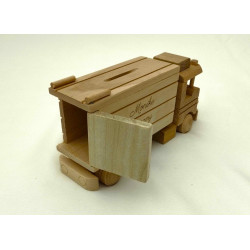 Dřevěný kamion - pokladnička