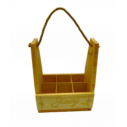 Dřevěná přepravka na pivo s vlastním textem