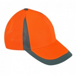 Oranžové síťované baseballové čepice l101040s, 12ks, ce, lahti