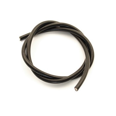 Silikonový drát 12AWG / 3,31mm2 (černý) 1m