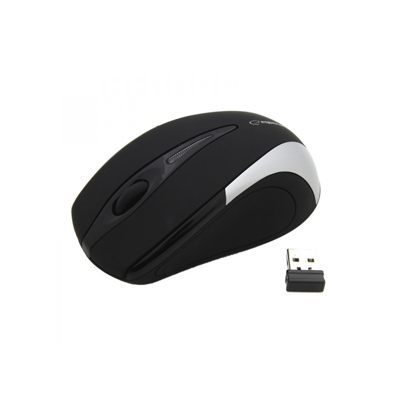EM101S Bezdrátová myš 2,4GHz 3D, optická USB Antares stříbrná