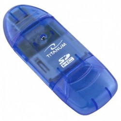 Čtečka SDHC karet TA101B Blue Titanum