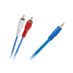 JACK kabel 3,5-2 x RCA BLUE...