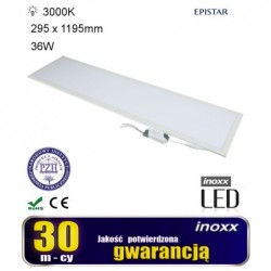 LED panel 120x30 36w stropní svítidlo slim coffer 3000k tepla
