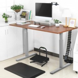 Elektrický stůl Maclean, výškové nastavení, bez desky stolu, bílá barva pro práci ve stoje i v sedě