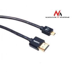 Kabel Maclean, HDMI-microHDMI, ULTRA SLIM, v1.4, AD, 2m, MCTV-722